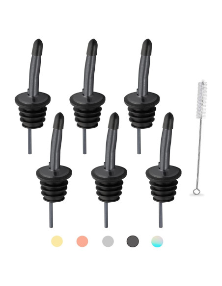 Juego de Vertedores de Licor WAFJAMF 6 Pcs Acero Inoxidable