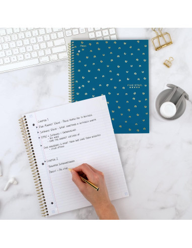 Cuaderno Espiral Five Star 1 Materia 80 Hojas Universitarias