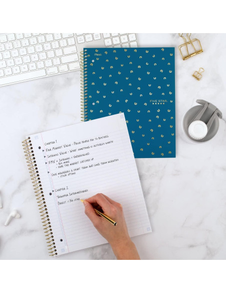 Cuaderno Espiral Five Star 1 Materia 80 Hojas Universitarias