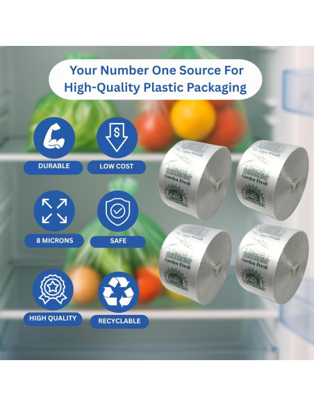 Rollos de Bolsas Transparentes Retail Bags Direct - 3000 Unidades - 38x51cm