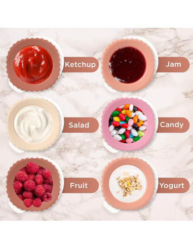 Frascos de Silicona RONRONS 20ml Aprobados por TSA - 4 Unidades