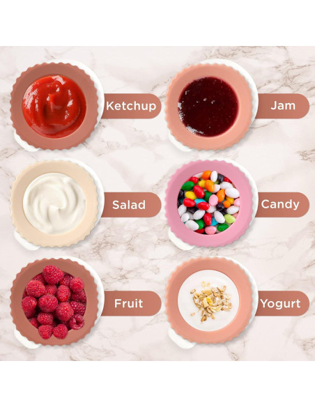 Frascos de Silicona RONRONS 20ml Aprobados por TSA - 4 Unidades