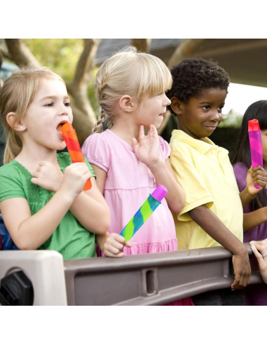 6 Moldes de Silicona para Paletas SAYAYA - Color Mezclado