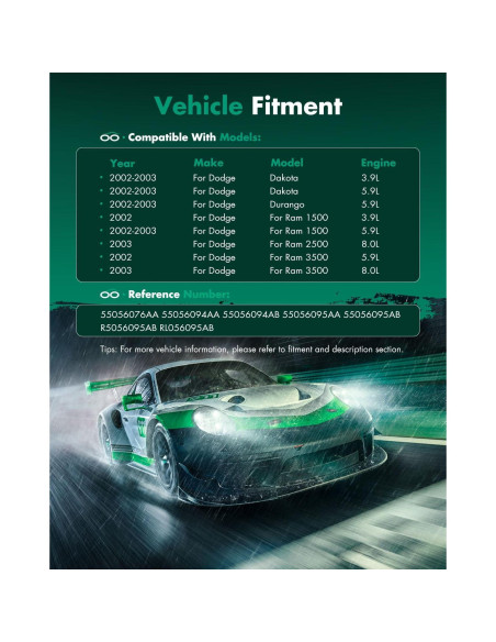 Compresor de AC SCITOO para Dodge Dakota/Durango/Ram 2002-2003