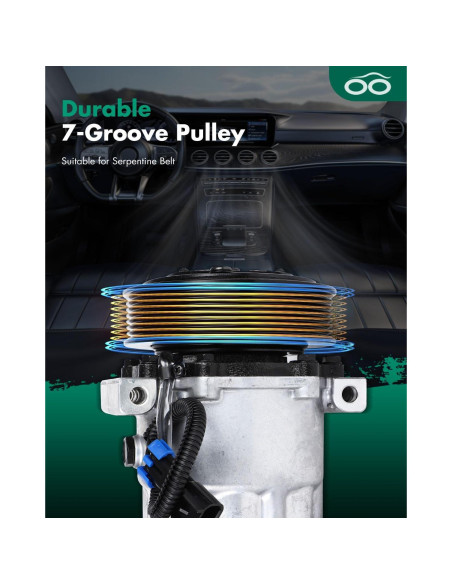 Compresor de AC SCITOO para Dodge Dakota/Durango/Ram 2002-2003