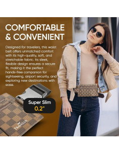 Billetera de Viaje TravaLux con Bloqueo RFID - Marrón 2