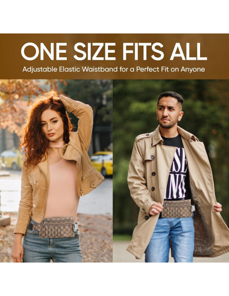 Billetera de Viaje TravaLux con Bloqueo RFID - Marrón