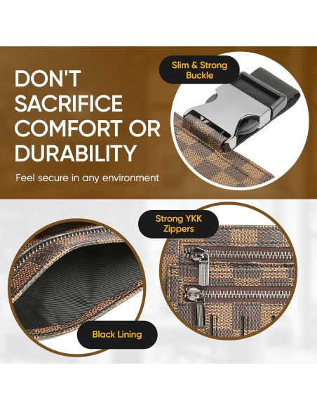 Billetera de Viaje TravaLux con Bloqueo RFID - Marrón