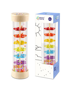 Palo de Lluvia LOOIKOOS 20.73 cm Juguete Montessori Bebés 6-12 meses