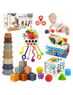 Juguetes Montessori EPOGG 6 en 1 para Bebés 6-18 Meses