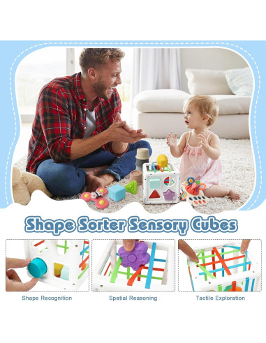 Juguetes Montessori EPOGG 6 en 1 para Bebés 6-18 Meses