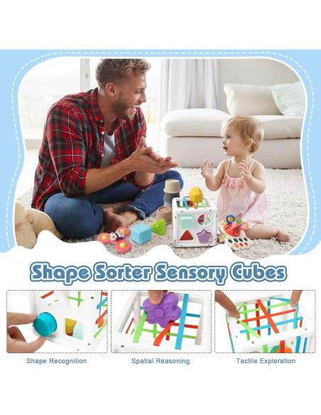 Juguetes Montessori EPOGG 6 en 1 para Bebés 6-18 Meses