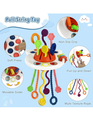 Juguetes Montessori EPOGG 6 en 1 para Bebés 6-18 Meses