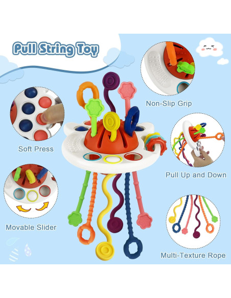 Juguetes Montessori EPOGG 6 en 1 para Bebés 6-18 Meses