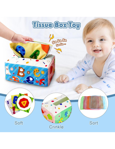 Juguetes Montessori EPOGG 6 en 1 para Bebés 6-18 Meses