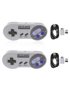 Controladores Inalámbricos USB 2.4GHz USonline911 para SNES/NES