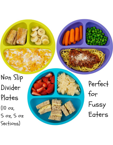 Set de Platos y Cuencos de Silicona EVLA para Bebés - Irrompibles