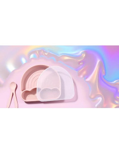 Conjunto de Alimentación de Silicona Tushi Nube y Arcoíris 2