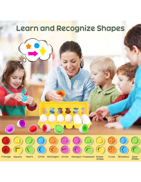 Juguetes de Huevos CPSYUB 12 PCS Montessori para Niños
