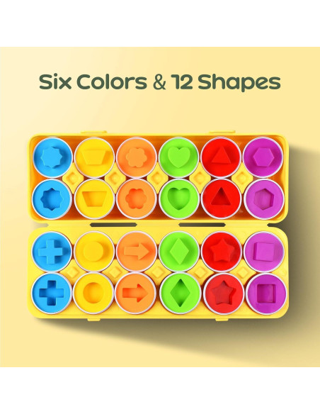 Juguetes de Huevos CPSYUB 12 PCS Montessori para Niños