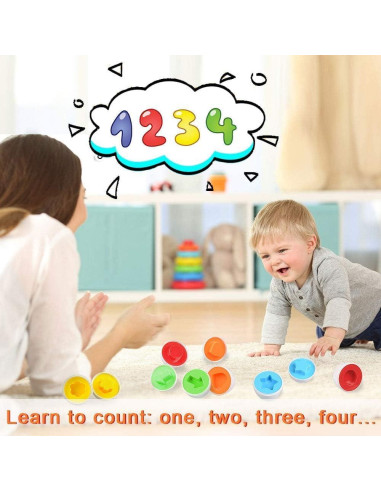 Juguetes de Huevos CPSYUB 12 PCS Montessori para Niños