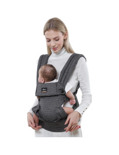 Portabebés Ergonómico SUNVENO Ajustable 0-14.97 kg Gris 2