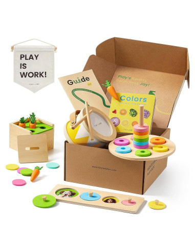 Juego Montessori Tiny Land 7 en 1 para Bebé 13-15 Meses