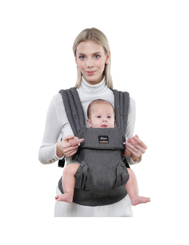 Portabebés Ergonómico SUNVENO Ajustable 0-14.97 kg Gris