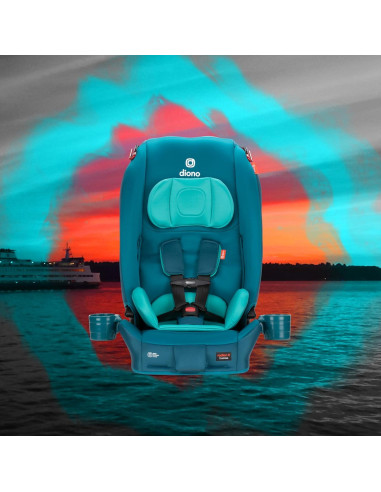 Asiento de Auto Convertible Diono Radian 3R Hielo Azul Razz