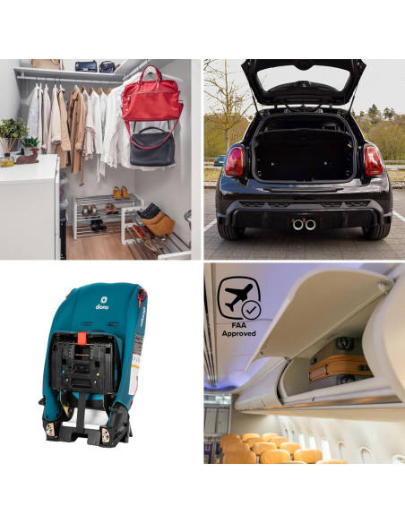 Asiento de Auto Convertible Diono Radian 3R Hielo Azul Razz