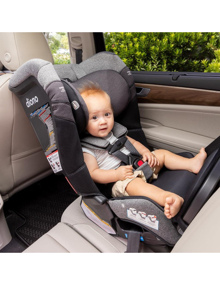 Asiento de Auto Convertible Diono Radian 3RXT SafePlus Max - Tormenta Negra