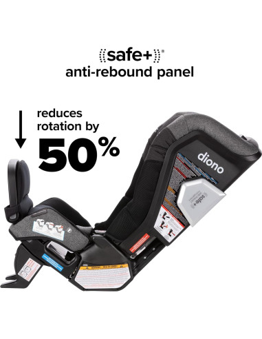 Asiento de Auto Convertible Diono Radian 3RXT SafePlus Max - Tormenta Negra