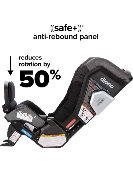 Asiento de Auto Convertible Diono Radian 3RXT SafePlus Max - Tormenta Negra