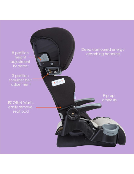 Asiento Elevador Plegable Baby Trend Protect 2-en-1 Dash Tan