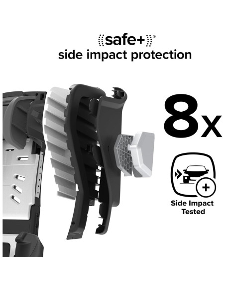 Asiento de Auto Convertible Diono Radian 3RXT SafePlus Max - Tormenta Negra