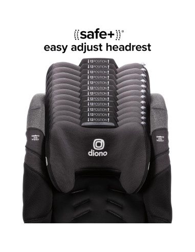 Asiento de Auto Convertible Diono Radian 3RXT SafePlus Max - Tormenta Negra