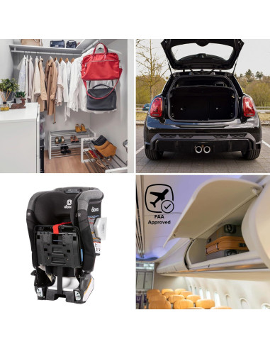 Asiento de Auto Convertible Diono Radian 3RXT SafePlus Max - Tormenta Negra