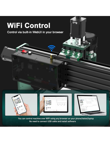Router CNC 3060-Evo Max AnoleX, 800W, Área 287x600mm