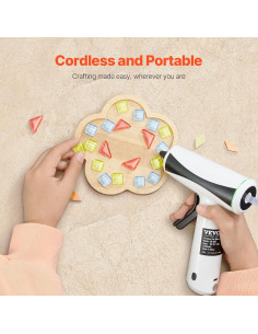 Pistola de Pegamento Caliente Inalámbrica VEVOR 2200mAh 2