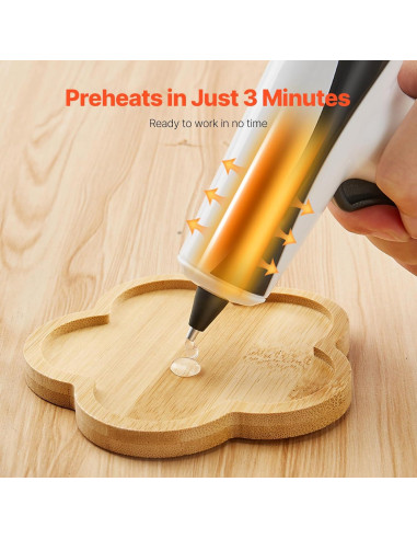 Pistola de Pegamento Caliente Inalámbrica VEVOR 2200mAh