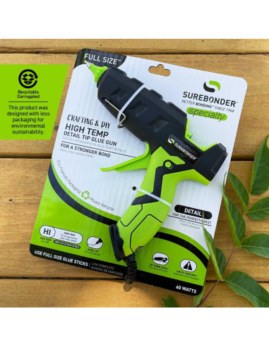 Pistola de Pegamento Caliente Surebonder H-327F 60W Alta Temp