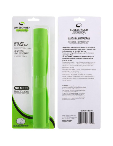 Pad de Silicona Antiadherente Surebonder 20x20cm para Pegamento