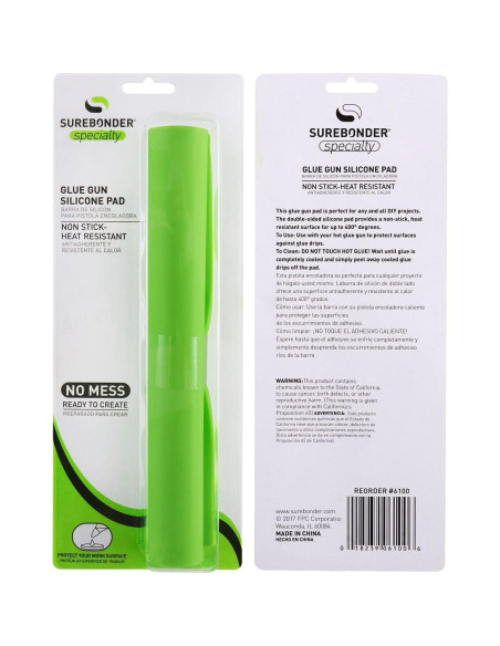 Pad de Silicona Antiadherente Surebonder 20x20cm para Pegamento