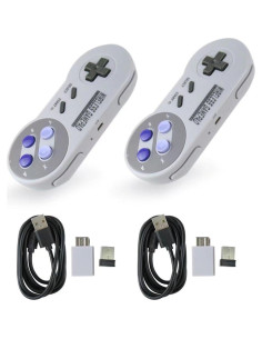 Controladores Inalámbricos USB 2.4GHz USonline911 para SNES/NES 2