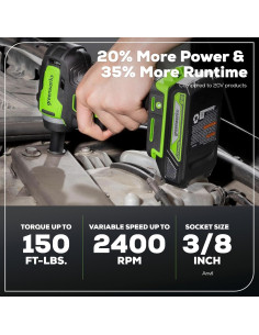 Kit de Herramientas Inalámbricas Greenworks 24V 2 Piezas 2