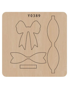 Plantilla de Corte de Lazo Okjew 15.24 cm Madera y Acero