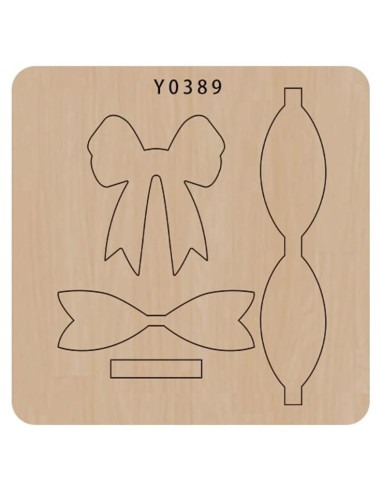 Plantilla de Corte de Lazo Okjew 15.24 cm Madera y Acero