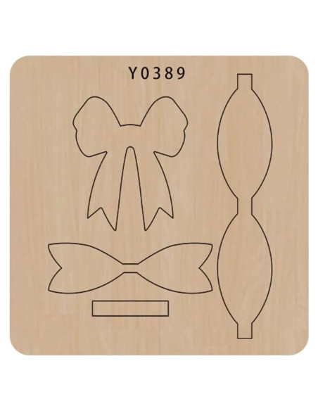 Plantilla de Corte de Lazo Okjew 15.24 cm Madera y Acero