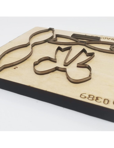 Plantilla de Corte de Lazo Okjew 15.24 cm Madera y Acero