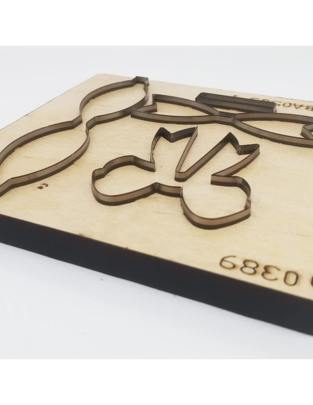 Plantilla de Corte de Lazo Okjew 15.24 cm Madera y Acero